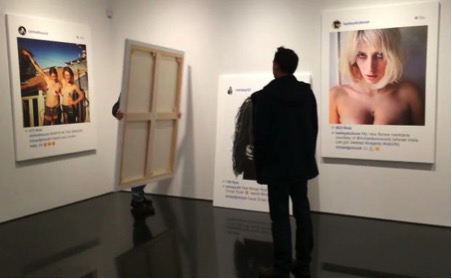 Photograph from Richard Prince: New Portraits, Gagosian Gallery, New York, 2014 Photograph from Richard Prince: New Portraits, Gagosian Gallery, New York, 2014