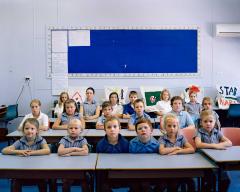 Children in a classroom.