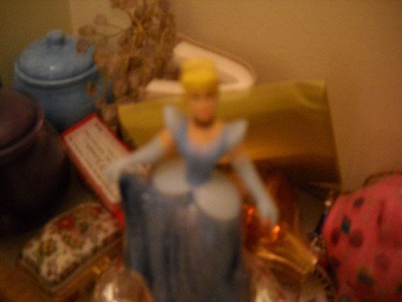 Blurry image of a cinderella figure