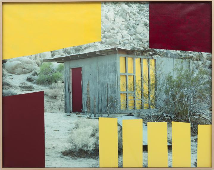 A shed on a rocky mountain